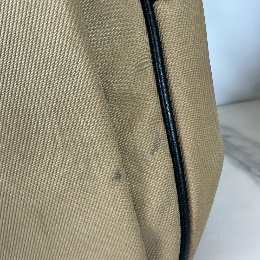 Coach Unisex Mercer‎ Y2K Twill Tan Black Messenger Shoulder Nylon Crossbody Bag